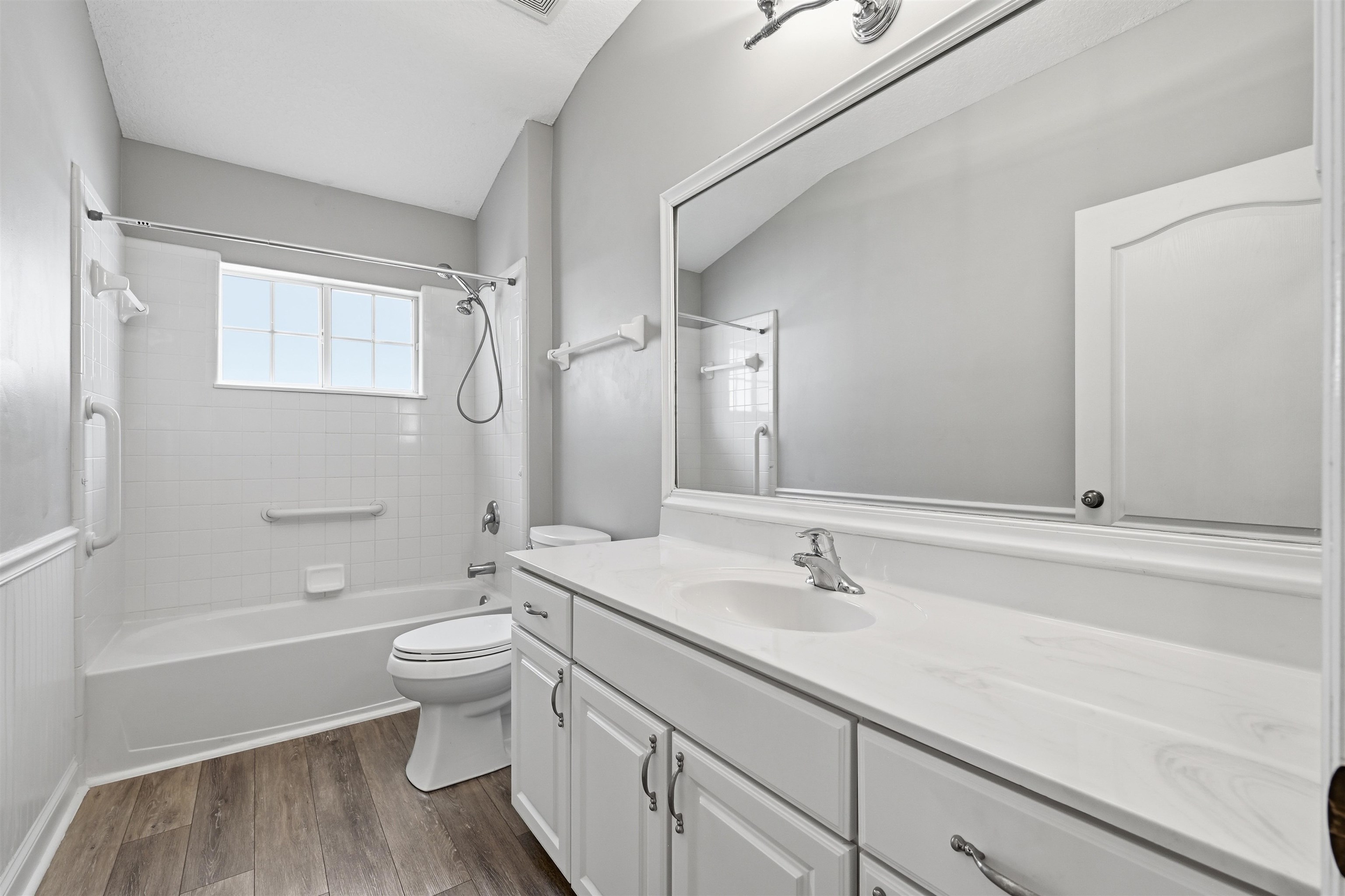 121 Edge Of Woods Road St. Augustine, FL 32092 - Photo 28 of 53 a bathroom with a sink a toilet and shower