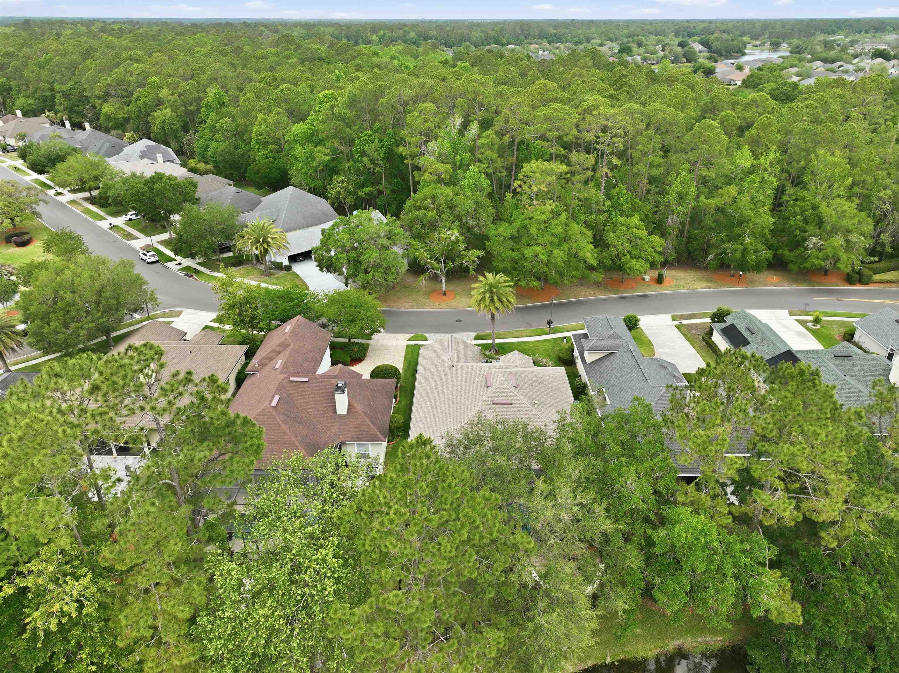 121 Edge Of Woods Road St. Augustine, FL 32092 - Photo 51 of 53 an aerial view of residential houses with outdoor space and trees all around