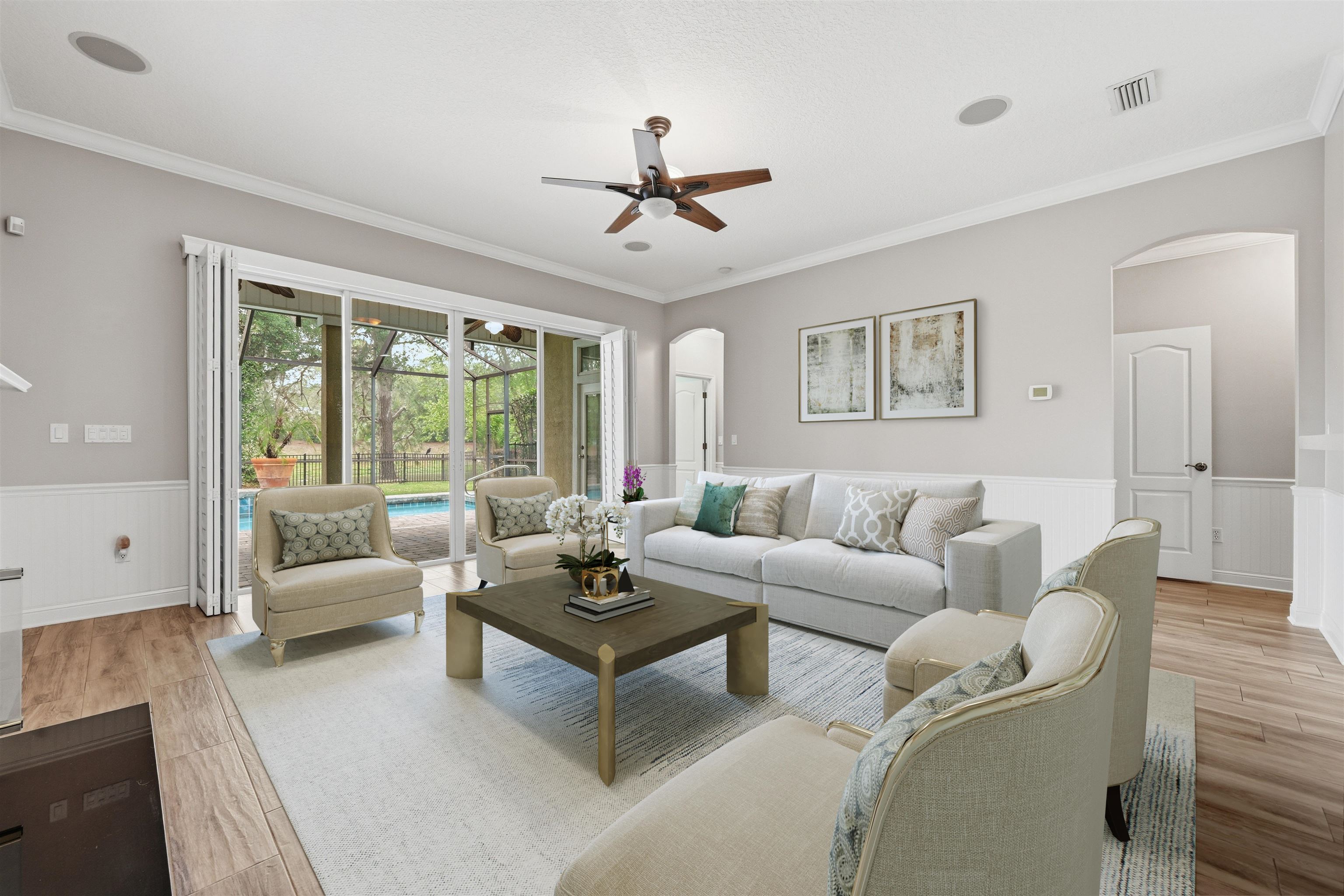 121 Edge Of Woods Road St. Augustine, FL 32092 - Photo 8 of 53 a living room with furniture and a large window