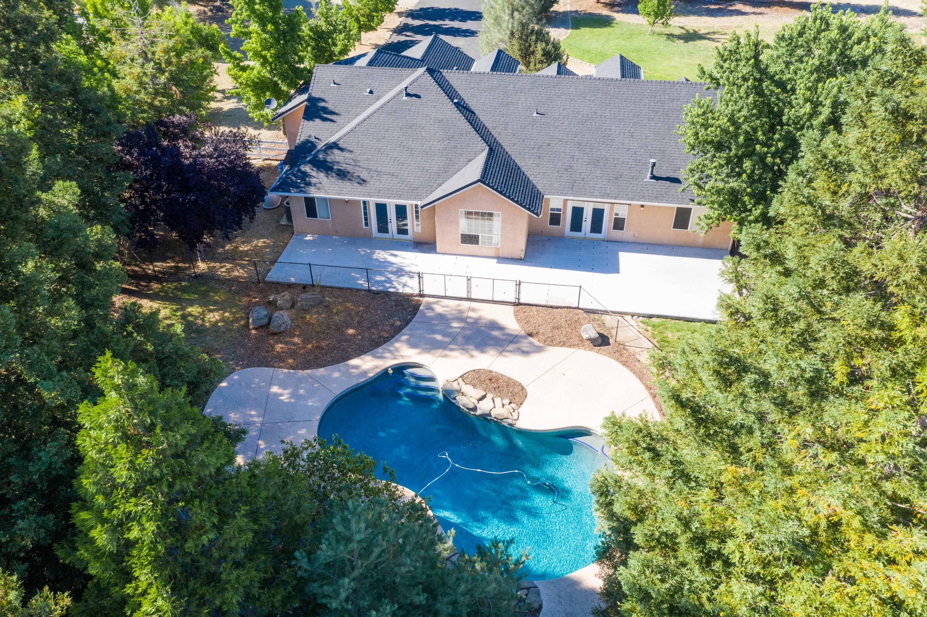 22717 Silverlode Lane Palo Cedro, CA 96073 - Photo 39 of 62 Aerial of Pool