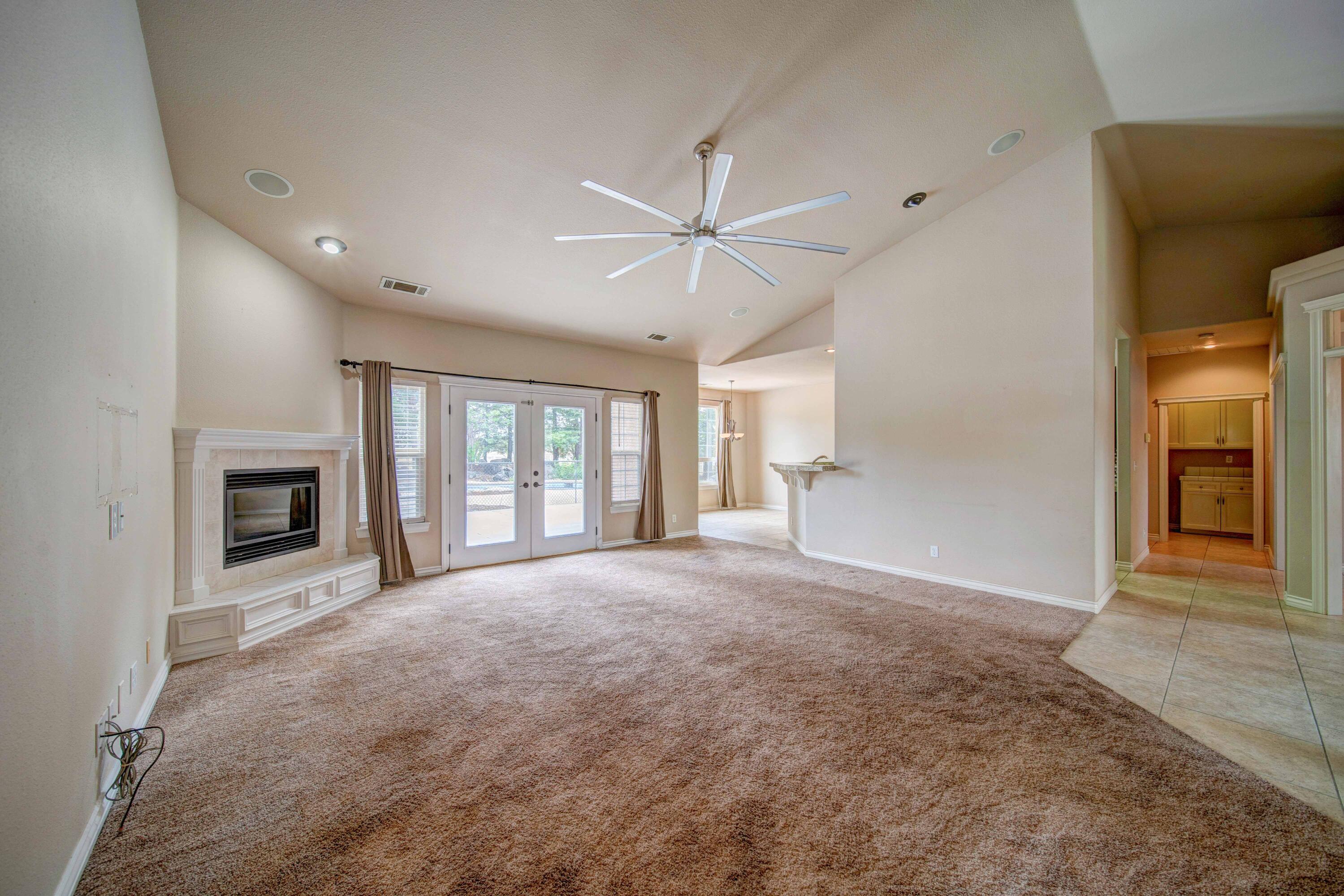 22717 Silverlode Lane Palo Cedro, CA 96073 - Photo 8 of 62 Living Room with French Doors to Patio