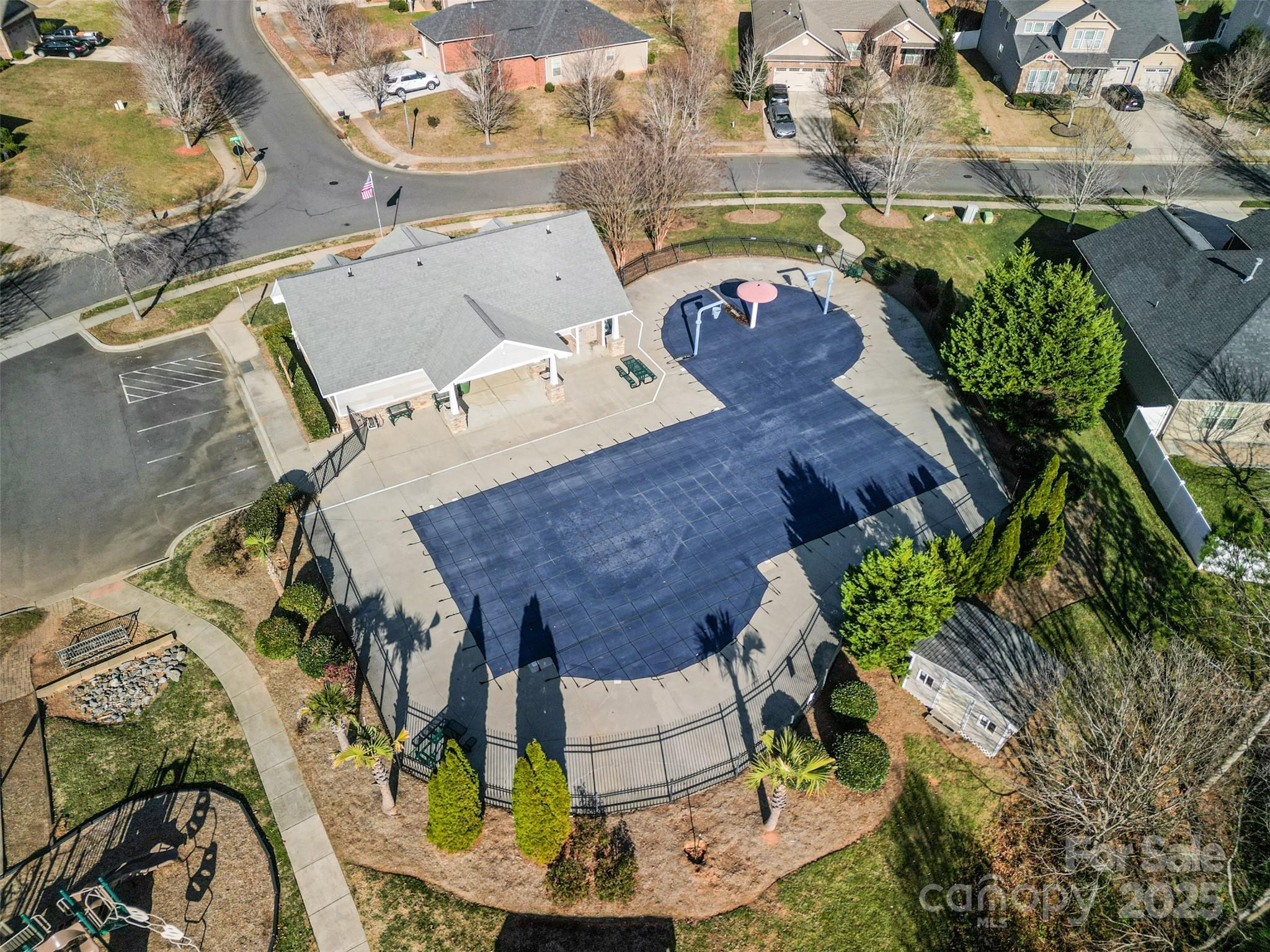 224 Morning Dew Lane Mount Holly, NC 28120 - Photo 39 of 48 an aerial view of a house with a yard and lake view