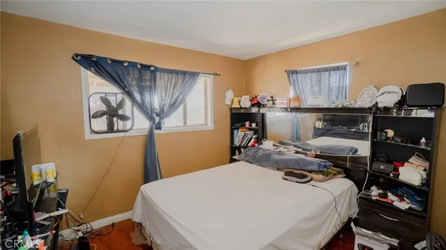 a view of a backyard with a garden