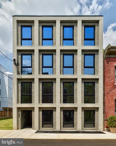 a city view with tall buildings