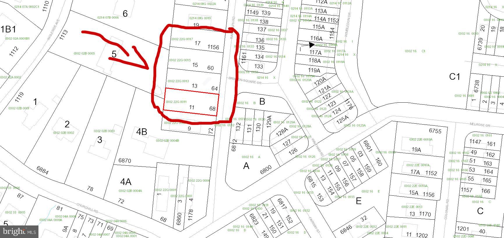 1160 Randolph Road McLean, VA 22101 - Photo 1 of 1 4 Adjoining Lots for Sale Churchill Cooper Langley