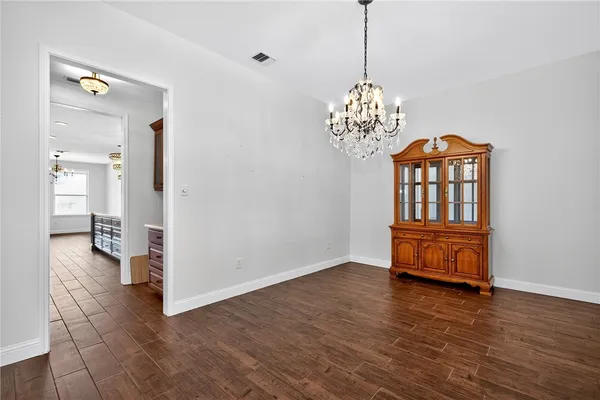 a view of entryway with livingroom
