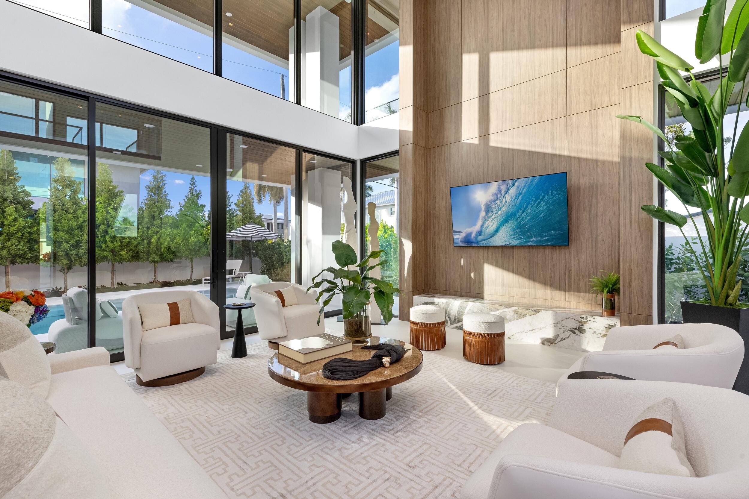 1099 Northeast 4th Avenue Boca Raton, FL 33432 - Photo 8 of 60 a living room with furniture and a large window