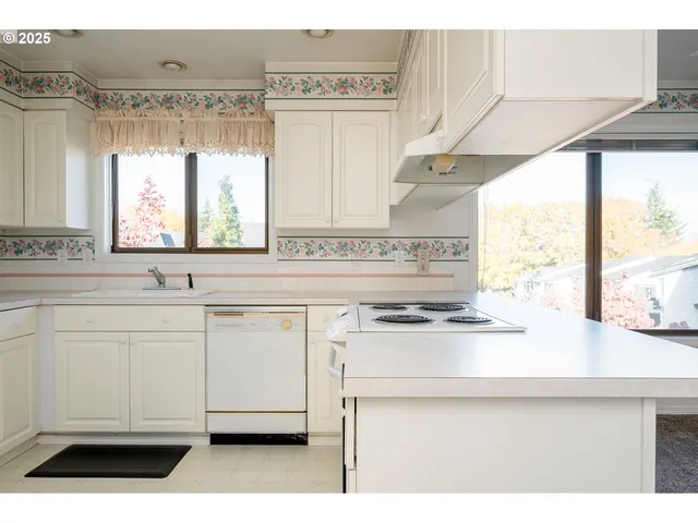 a kitchen with appliances cabinets and a sink