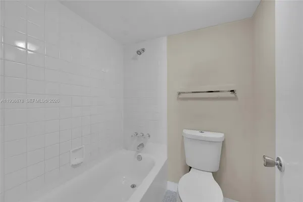 a room with a washing machine