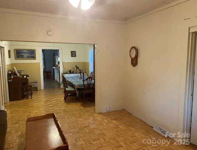 a room with furniture