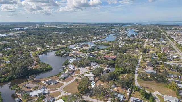 an aerial view of a city
