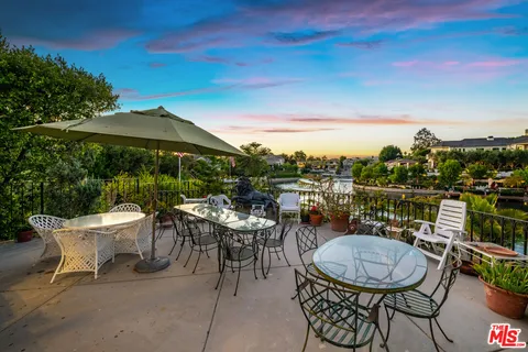a outdoor view with a sitting space
