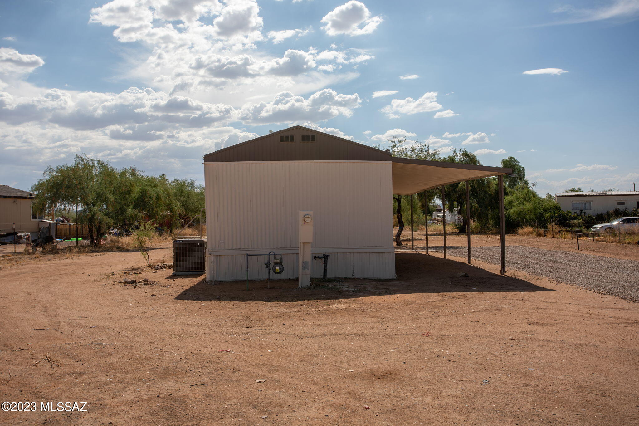 11865 North Derringer Road Marana, AZ 85653 - Photo 22 of 28 11865 N Derringer-back view of home