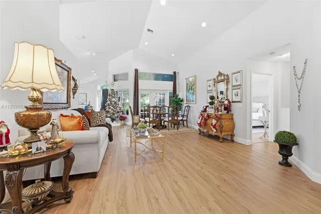 a view of a livingroom with furniture and a couch