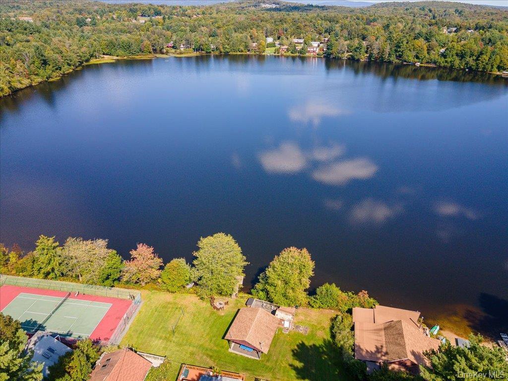 1192 Highway 52, Unit 18 Loch Sheldrake, NY 12759 - Photo 15 of 16 an aerial view of a house with a lake view