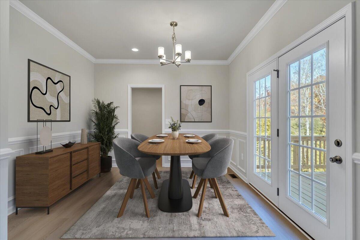 1109 Niagara Road Vinton, VA 24179 - Photo 11 of 25 a view of a dining room with furniture window and wooden floor