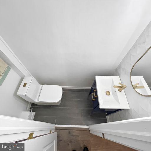 22 East 2nd Street Moorestown, NJ 08057 - Photo 13 of 23 a bathroom with a toilet and a sink