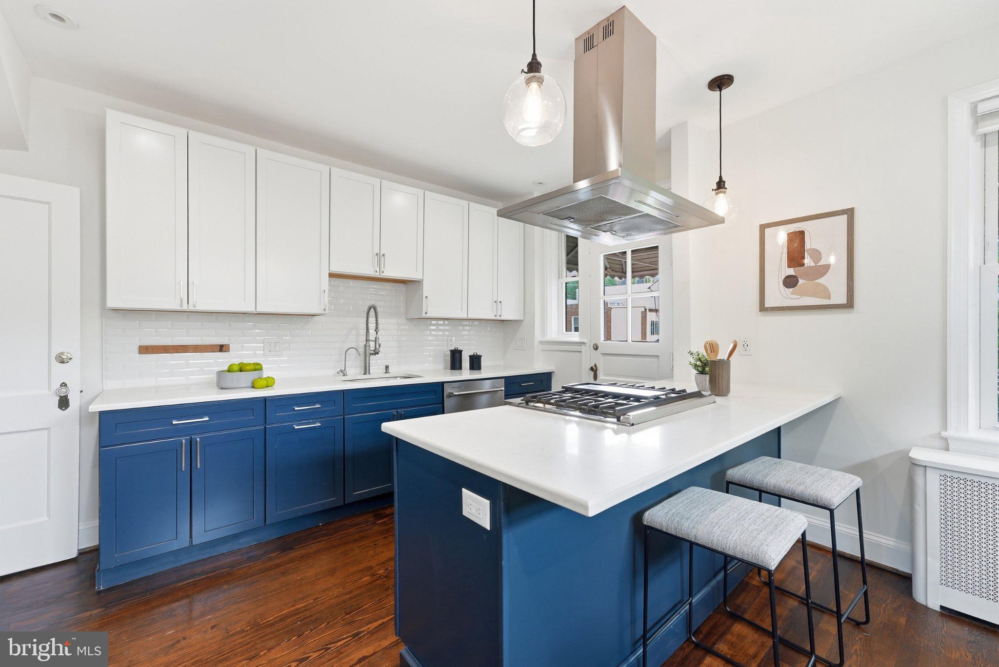 11 Hamilton Street Northeast Washington, DC 20011 - Photo 5 of 17 Updated kitchen with spacious island and seating