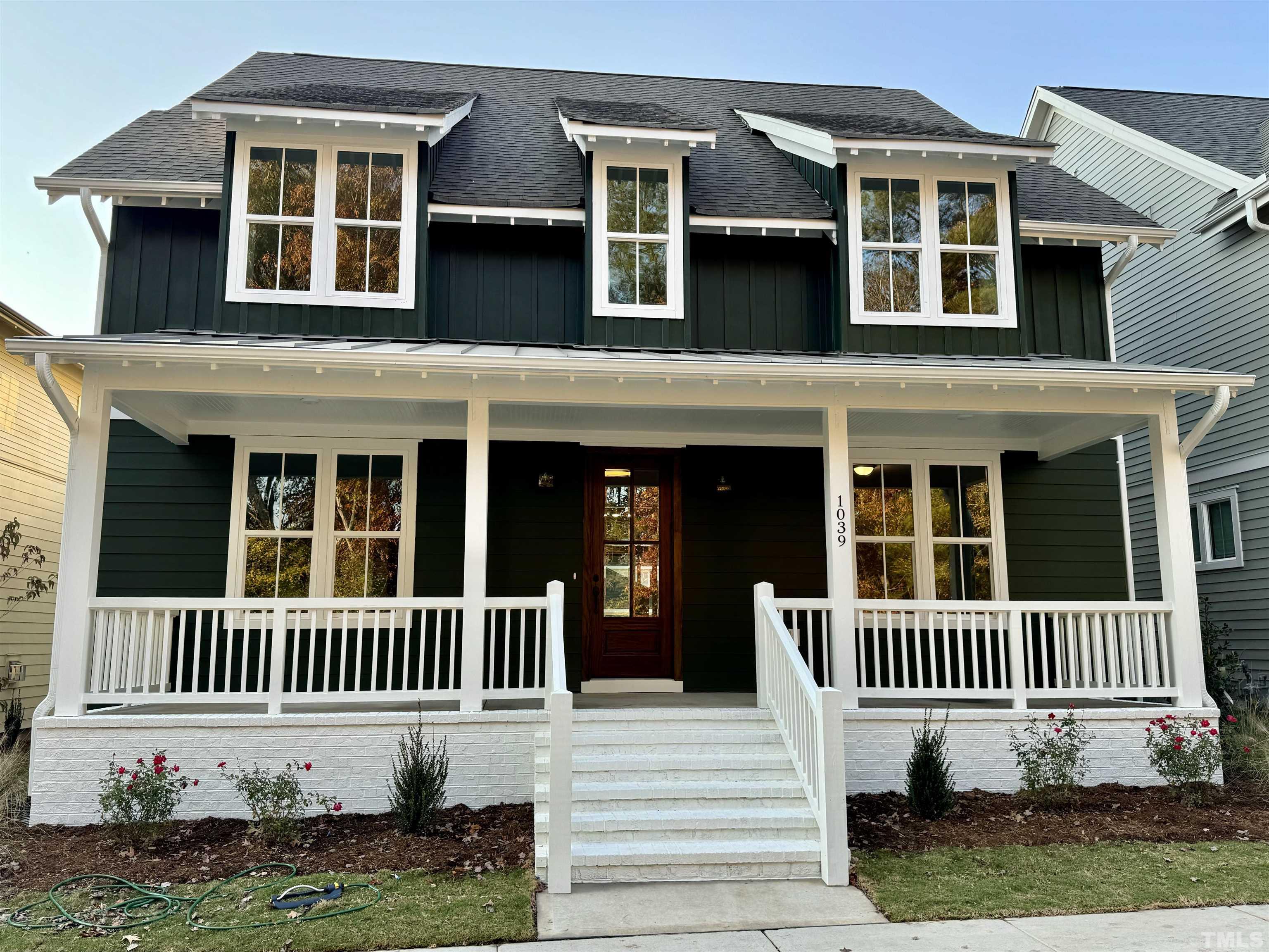 front view of a house yard