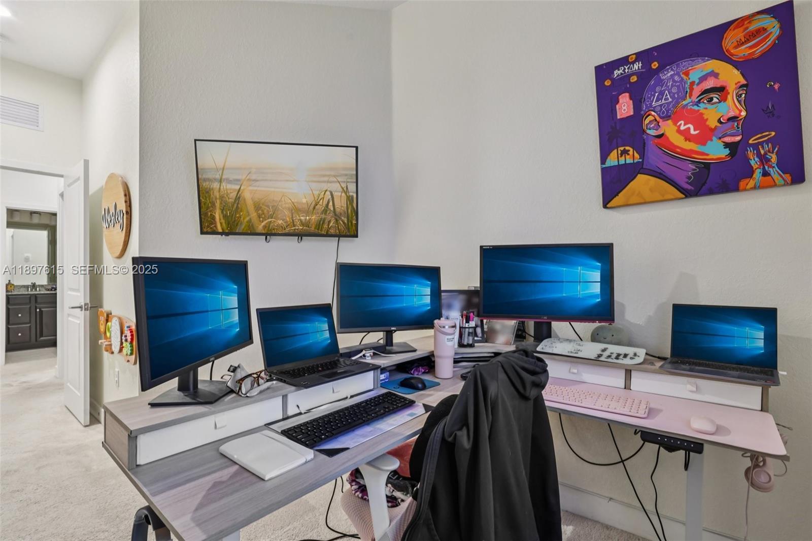 23291 Southwest 110th Court Homestead, FL 33032 - Photo 36 of 41 a work room with furniture and wooden floor
