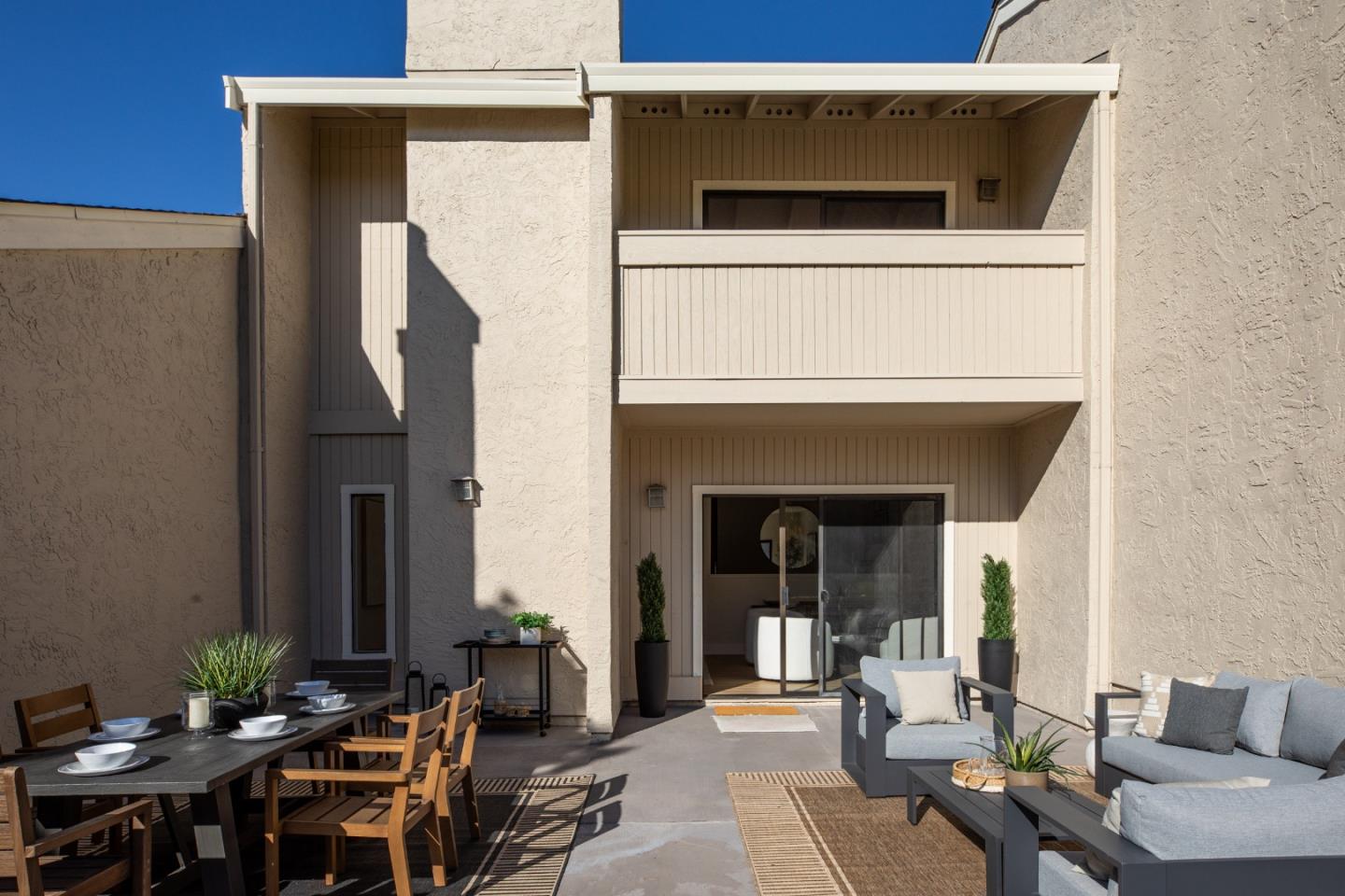 2464 Golf Links Circle Santa Clara, CA 95050 - Photo 36 of 45 a view of a patio with table and chairs and potted plants