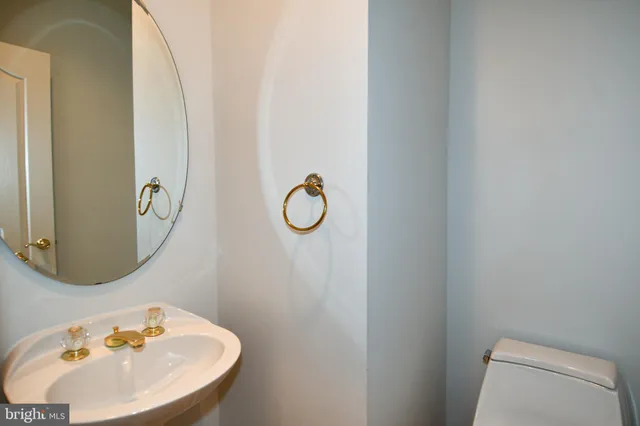 a view of a hallway with windows