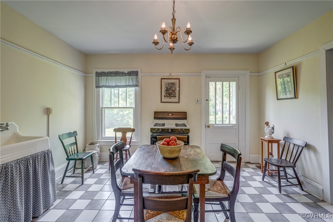 23 Courthouse Road Buckingham, VA 23921 - Photo 17 of 50 a view of a dining room with furniture window and wooden floor