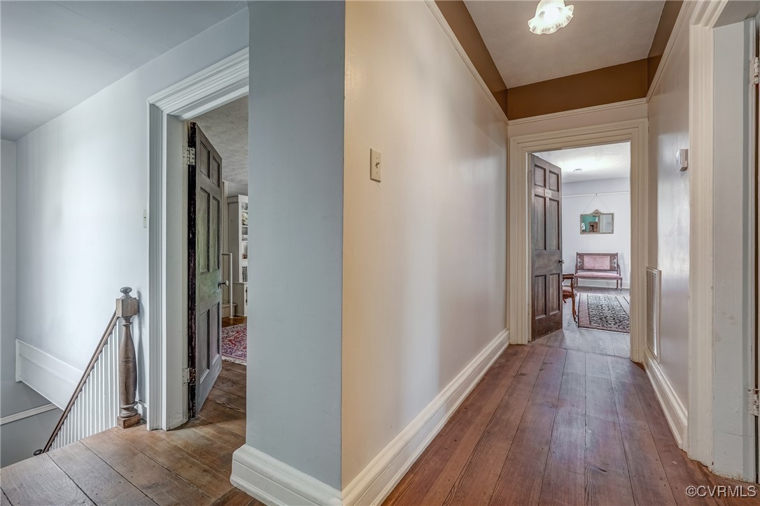 23 Courthouse Road Buckingham, VA 23921 - Photo 28 of 50 a view of hallway with wooden floor