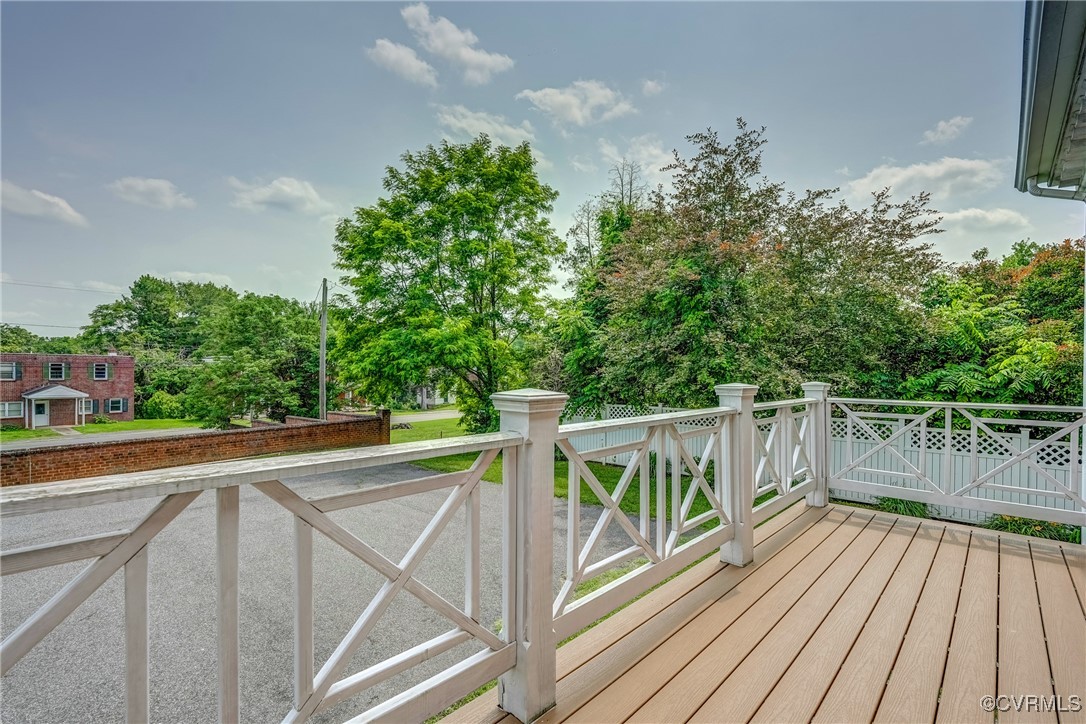 23 Courthouse Road Buckingham, VA 23921 - Photo 43 of 50 a view of balcony with deck and wooden floor