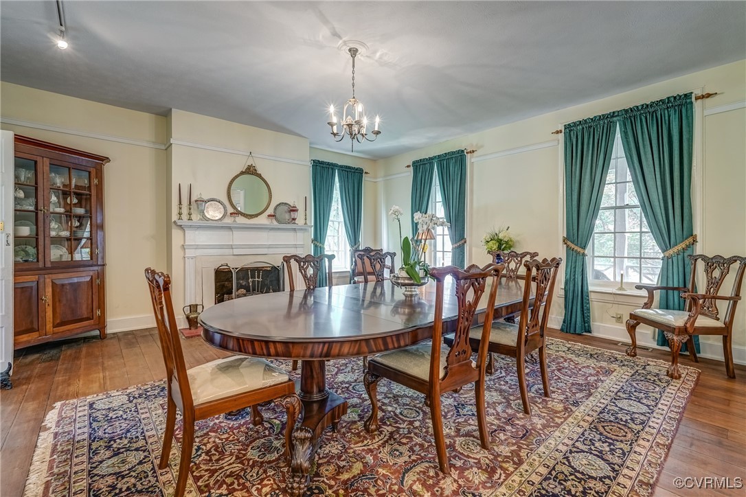 23 Courthouse Road Buckingham, VA 23921 - Photo 9 of 50 a view of a dining room with furniture window and wooden floor