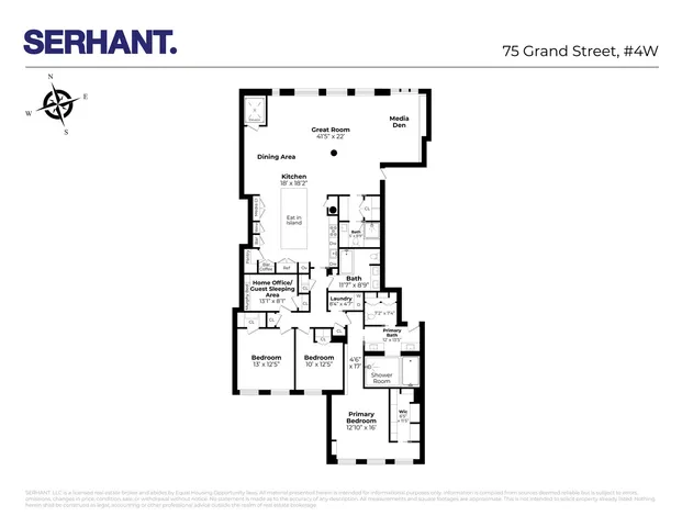 $7,599,000 | 75 Grand Street, Unit 4W | SoHo