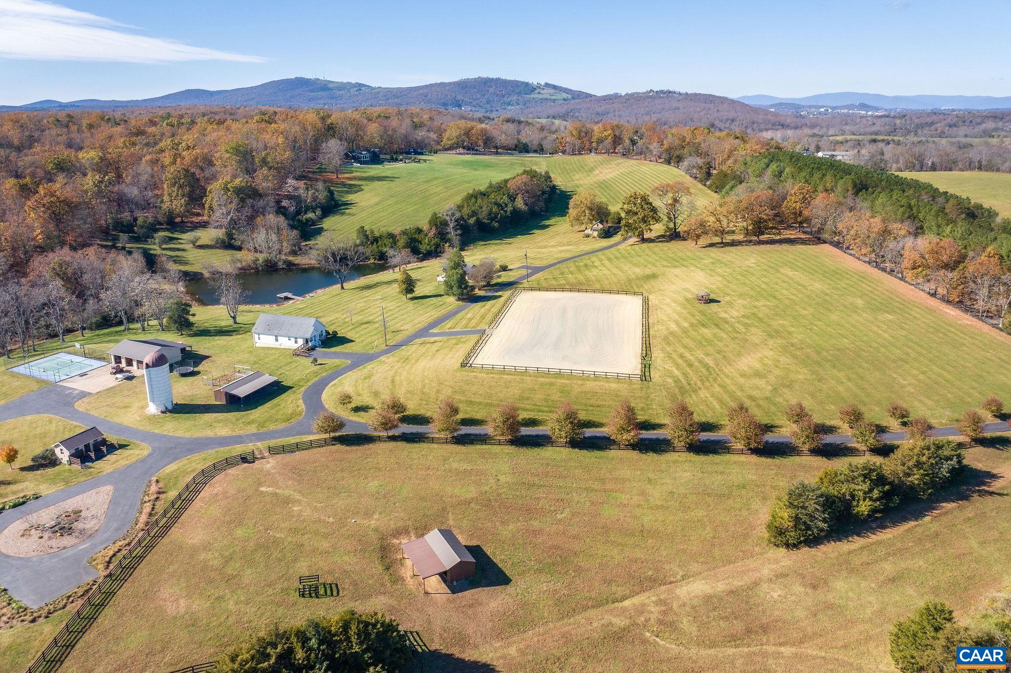 2687 Milton Farm Charlottesville, VA 22902 - Photo 37 of 75 a view of a swimming pool with a mountain