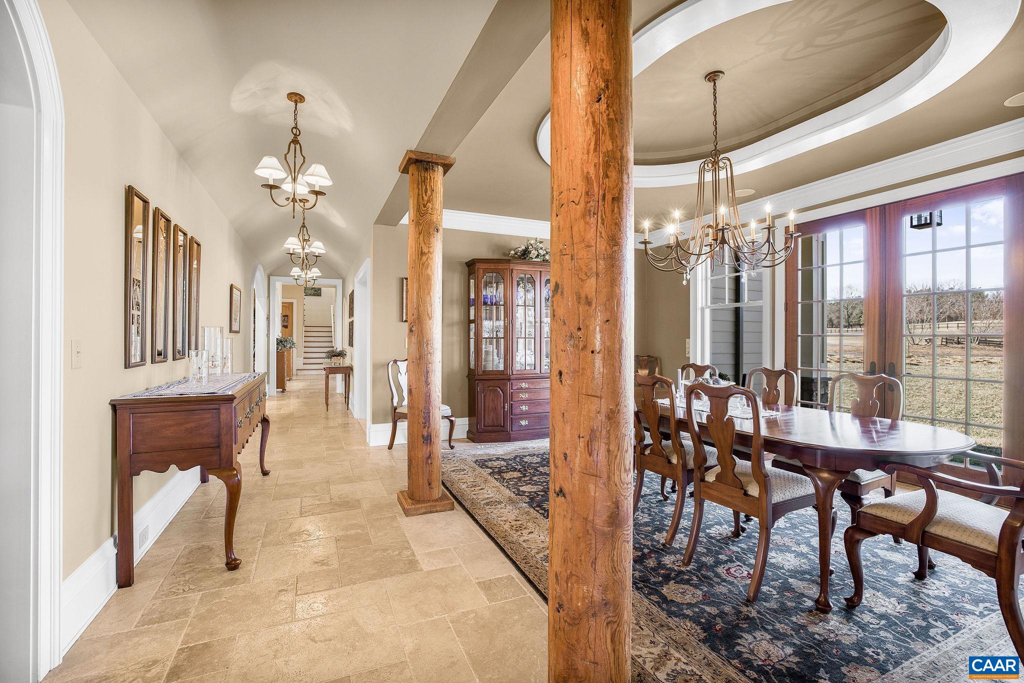 2687 Milton Farm Charlottesville, VA 22902 - Photo 57 of 75 a view of a dining room with furniture and chandelier