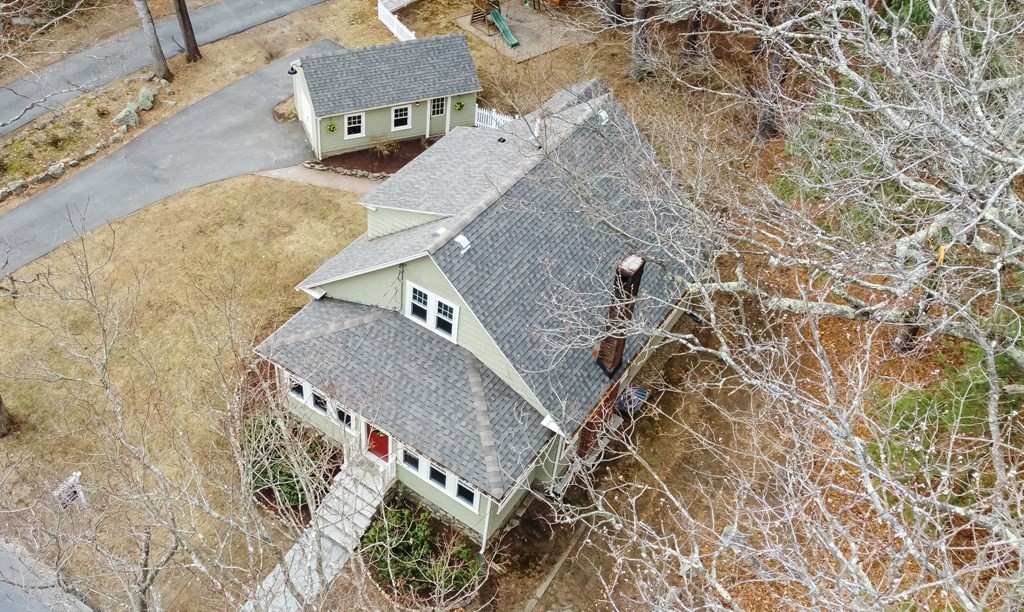 93 Gould Road Andover, MA 01810 - Photo 36 of 39 an aerial view of a house with a yard