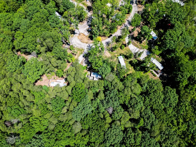 a backyard of a house with a lots of plants