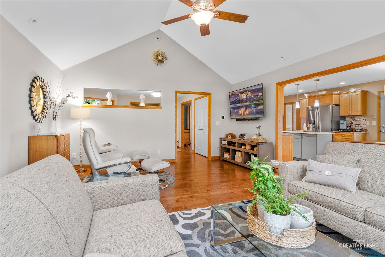 14050 Townhouse Road Newark, IL 60541 - Photo 6 of 45 a living room with furniture and a chandelier