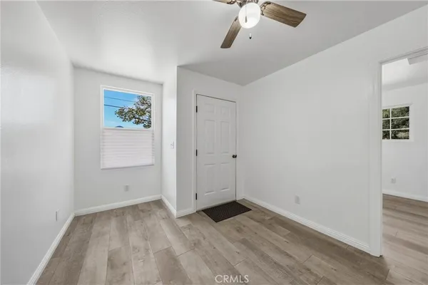 a view of an empty garage