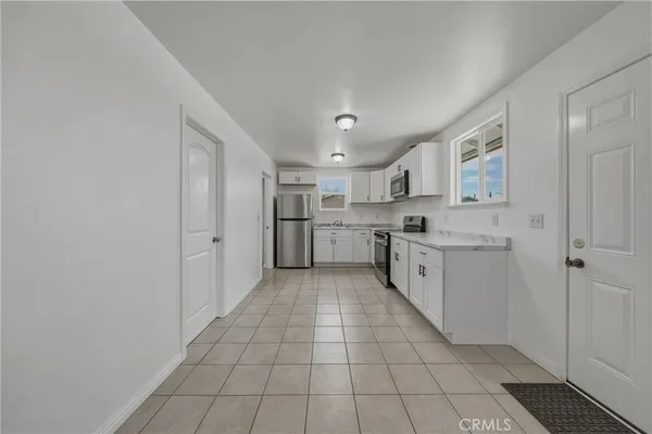 a view of an empty garage