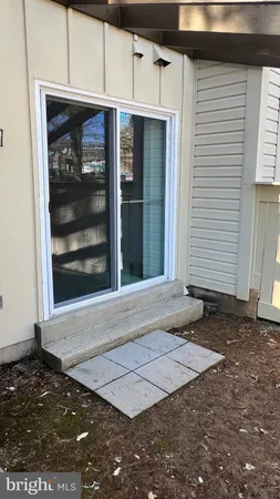 a view of a backyard of a house