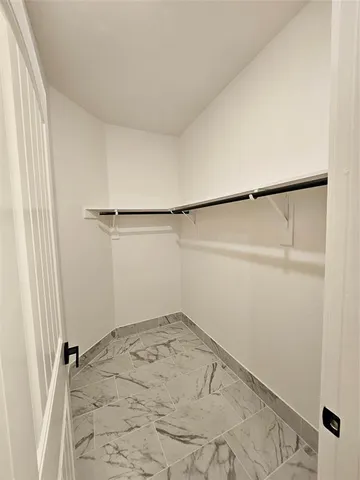 a view of a bed in the kitchen