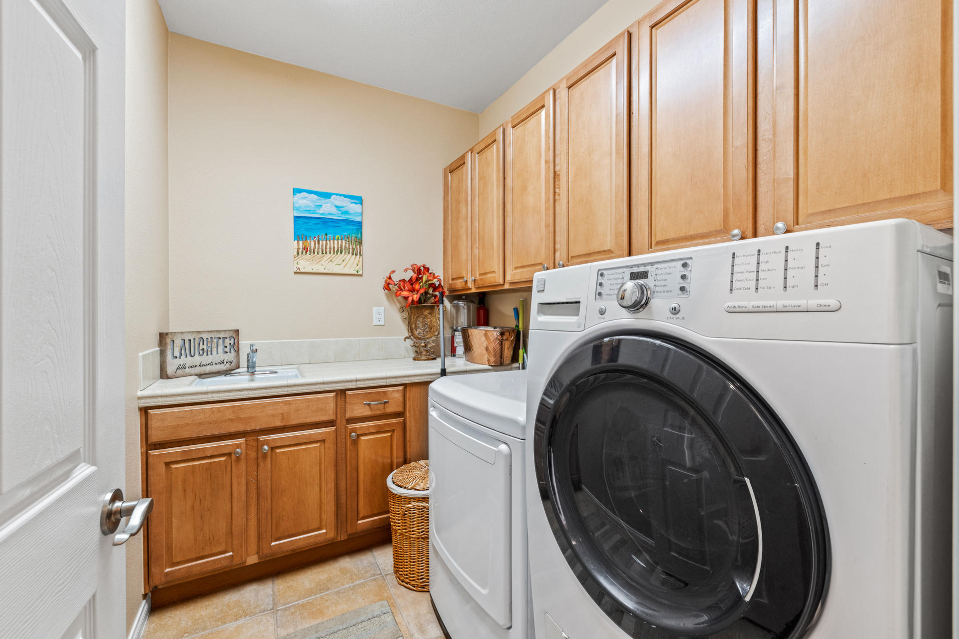 80445 Paria Way Indio, CA 92201 - Photo 21 of 70 a view of a kitchen with washer and dryer