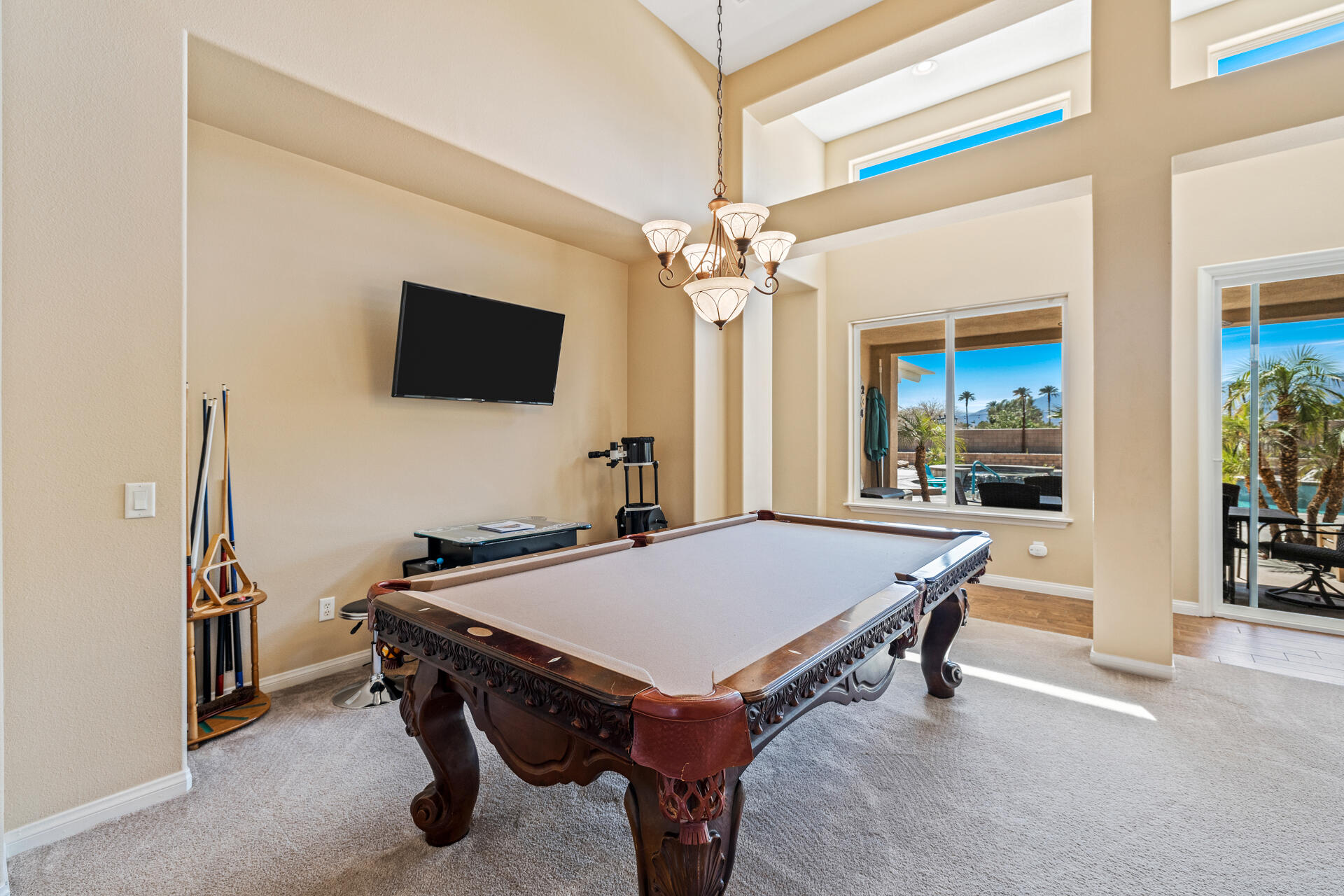 80445 Paria Way Indio, CA 92201 - Photo 8 of 70 a room with furniture pool table flat screen tv and windows