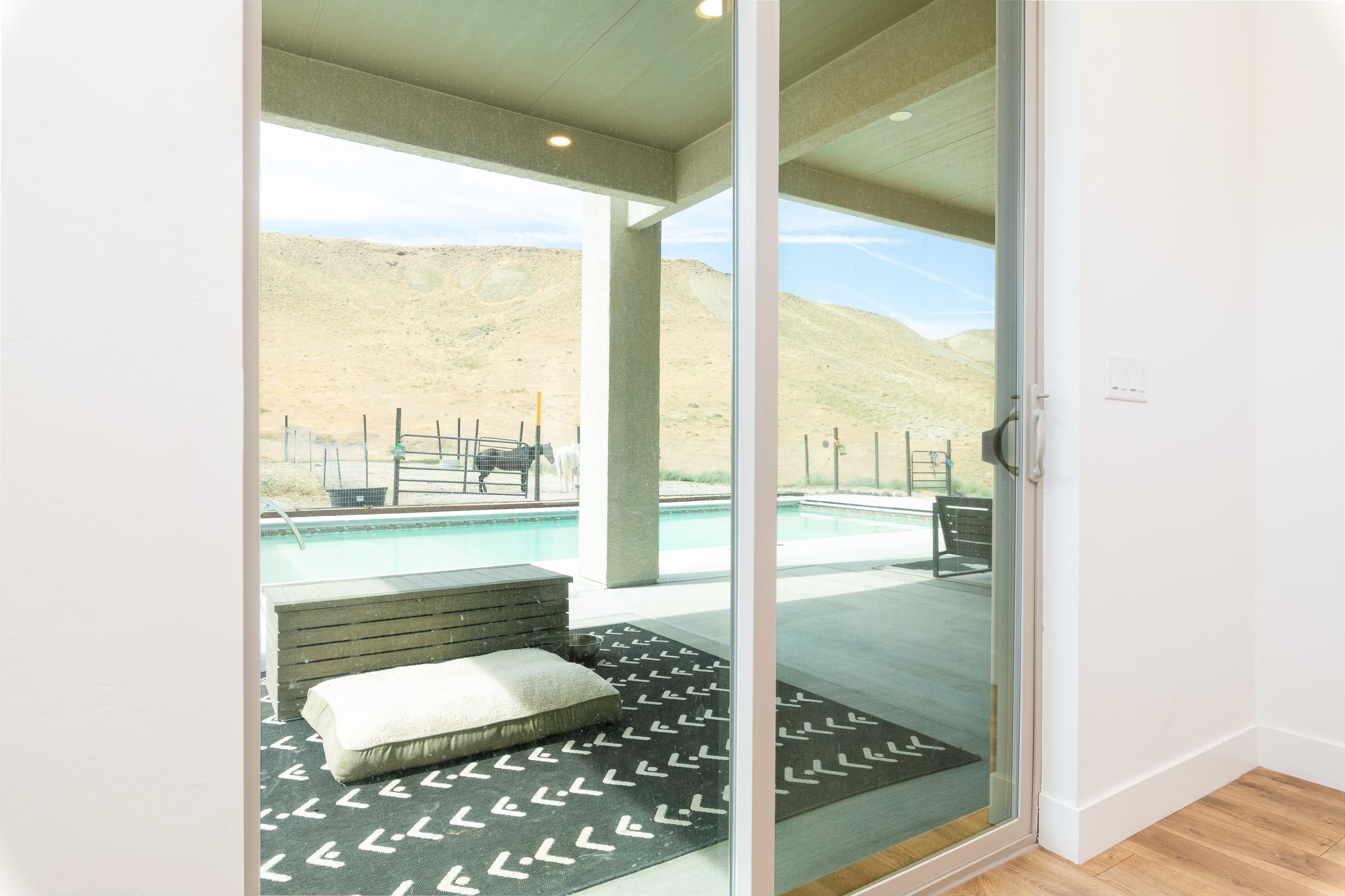 3685 East Road Palisade, CO 81526 - Photo 27 of 42 a bathroom with a glass door