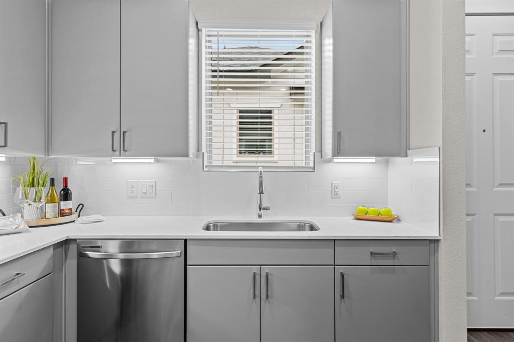 3284 Ganzer Road West, Unit 1107A Denton, TX 76207 - Photo 10 of 37 a kitchen with a sink cabinets and window