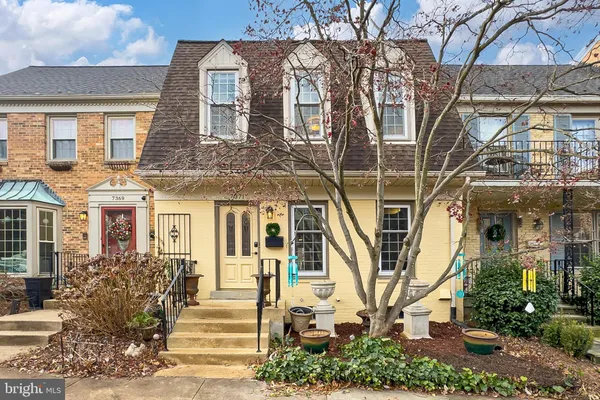 a front view of a house