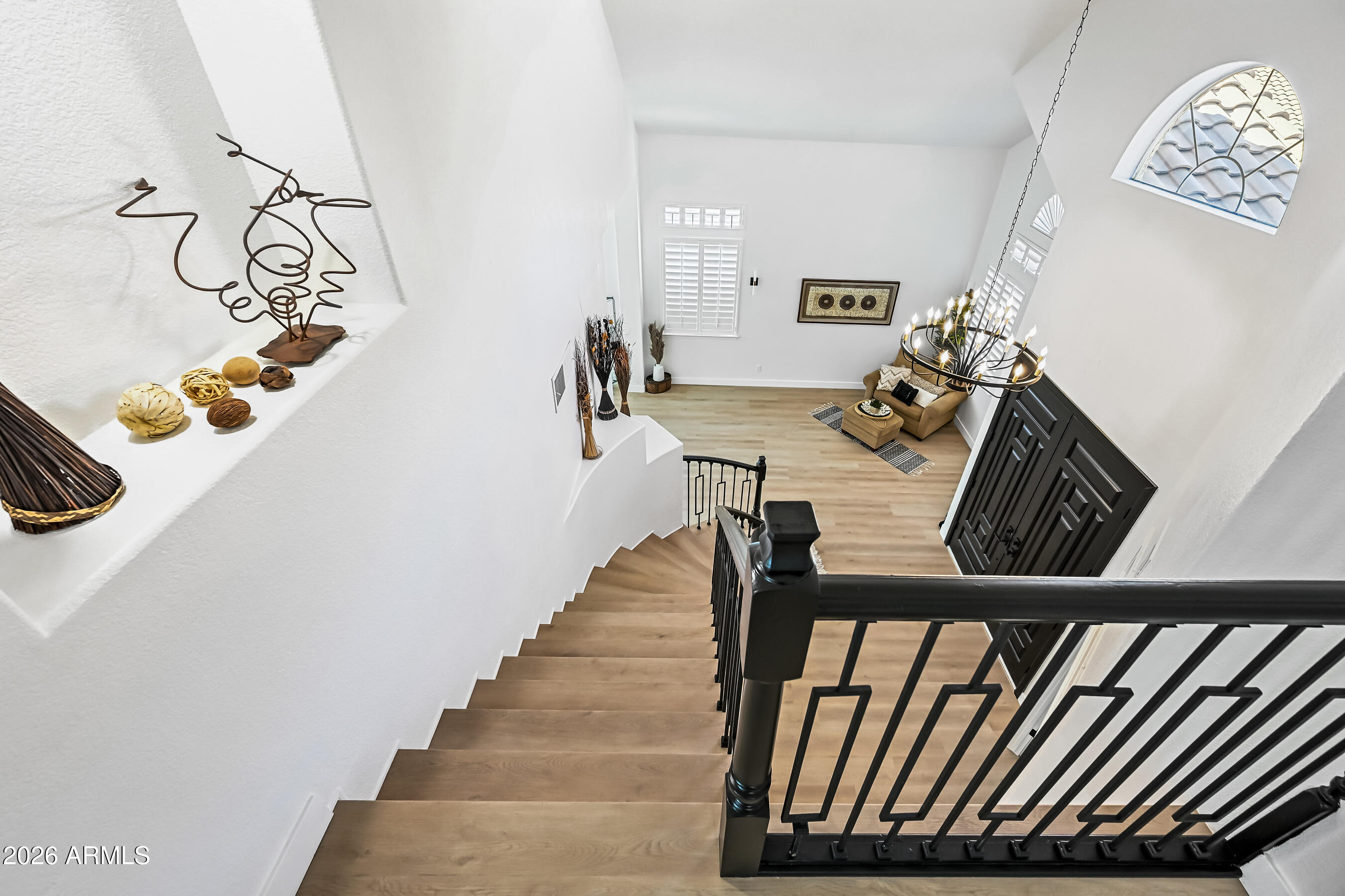 View from upstairs landing