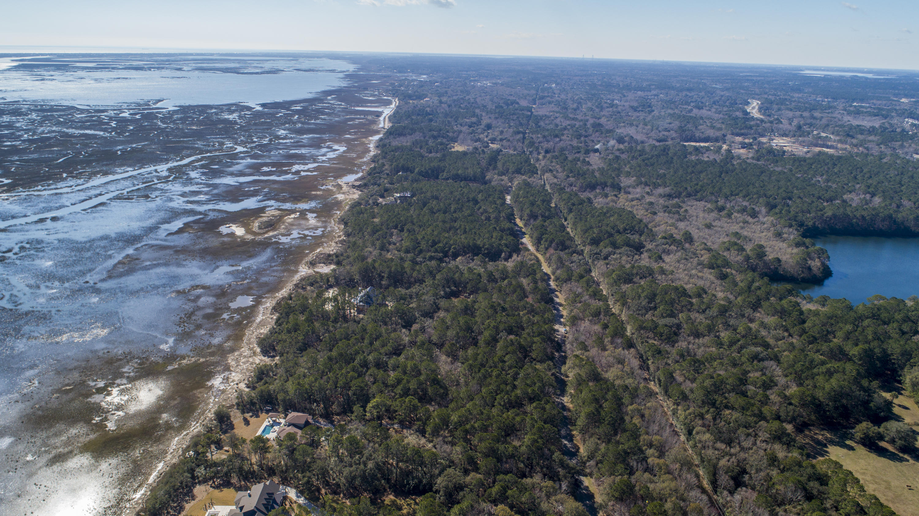 19 Longmarsh Road Awendaw, SC 29429 - Photo 13 of 46 Aerial towards Mt. Pleasant