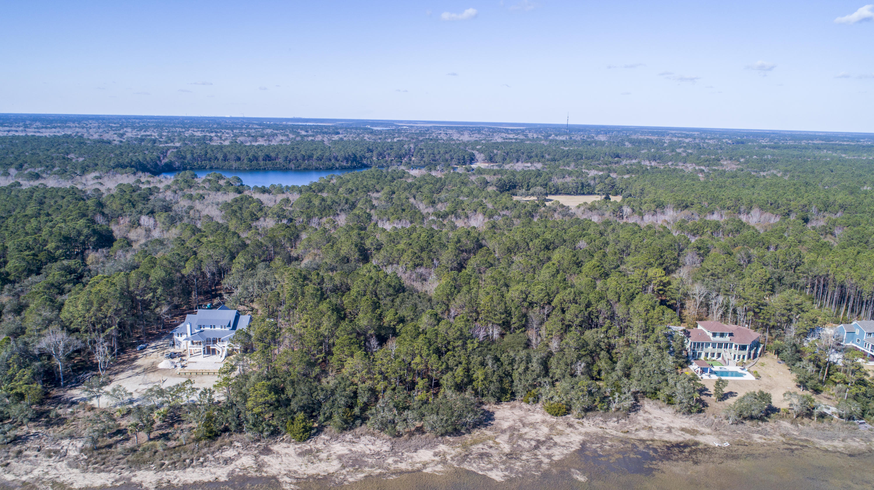 19 Longmarsh Road Awendaw, SC 29429 - Photo 15 of 46 Aerial towards development
