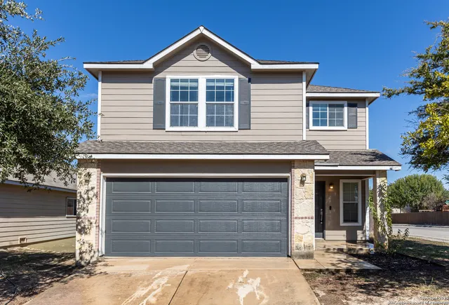 a front view of a house