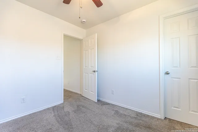 a view of an empty room